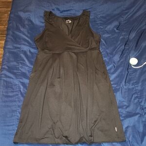 Elegant Black Sleeveless Eddie Bauer Dress